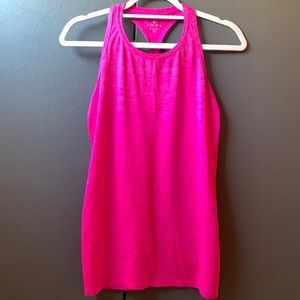 Athleta Pink Racer Back Athletic Tank Top